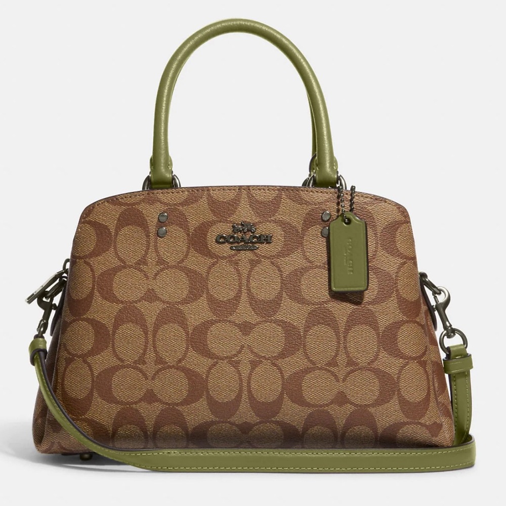 NWT Coach Mini Lillie Carryall In Signature Canvas